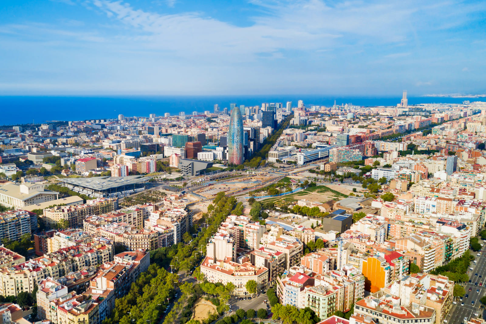 Landscape Barcelona city